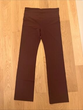 Athleta maroon Flare Leggings